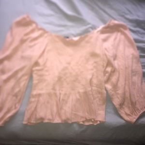 Blush elastic crop top from American Eagle